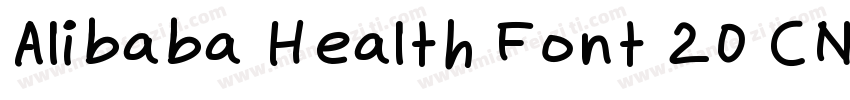 Alibaba Health Font 20 CN 85 B 语言字体转换